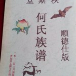 《秩斯堂何氏族谱》（封面）