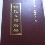 《何氏支宗联谱》（封面）